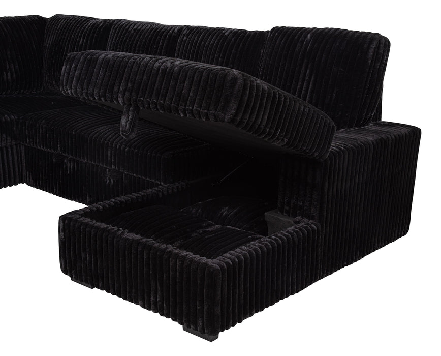 Five Star Furniture - Devonshire Pull-Out Sleeper Sectional Sofa
