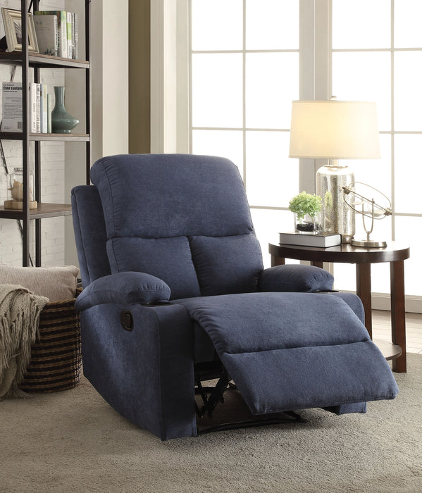 Five Star Furniture - Rosia Blue Velvet Recliner (Motion)