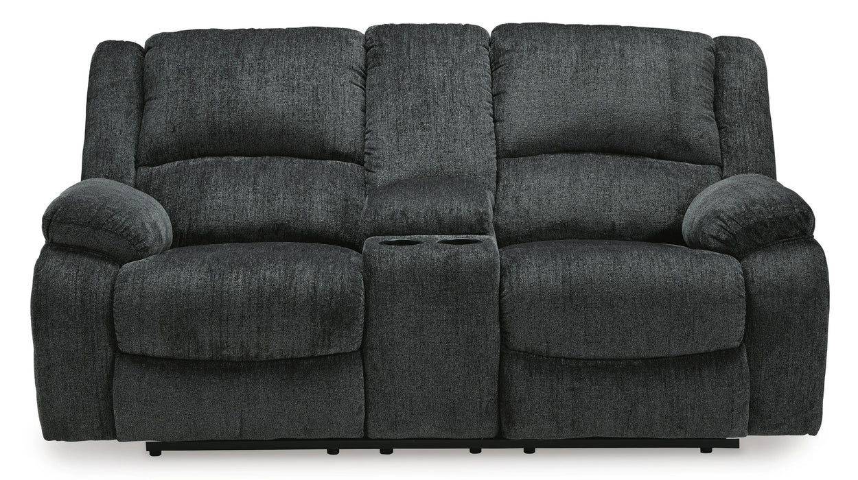 Five Star Furniture - Draycoll Power Reclining Loveseat with Console