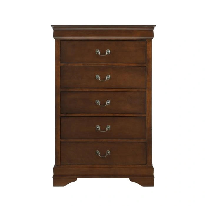 Five Star Furniture - Mayville 5 Drawer Chest in Brown Cherry 2147-9
