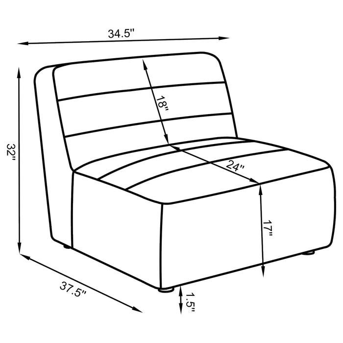 Five Star Furniture - Sunny Armless Chair