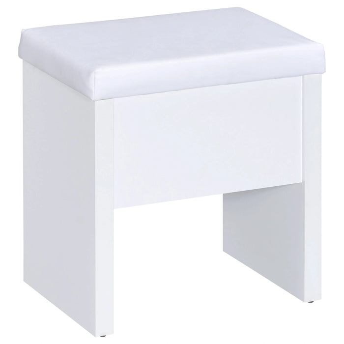 Five Star Furniture - Harvey Makeup Vanity Table with Mirror and Stool