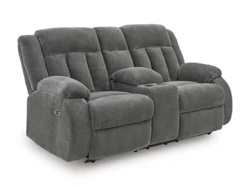 Five Star Furniture - Observation Power Reclining Loveseat with Console