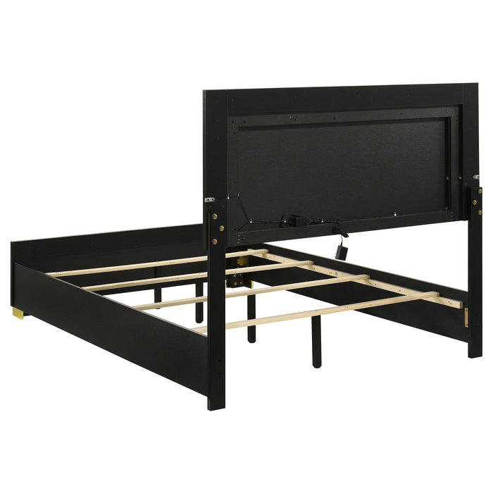Five Star Furniture - Marceline Panel Bed with LED Lighting