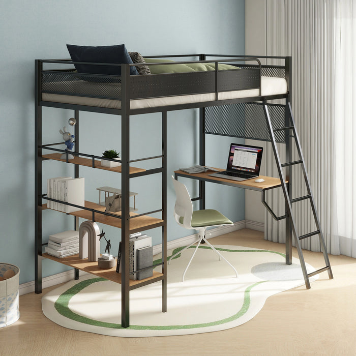 Five Star Furniture - Campus Workstation Loft Bed