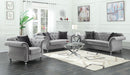 Five Star Furniture - Frostine Upholstered Tufted Living Room Set Silver image