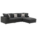 Five Star Furniture - Serene 4-piece Upholstered Modular Sectional Charcoal image