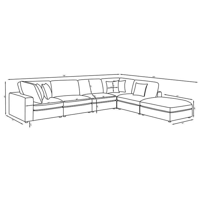 Five Star Furniture - Serene Modular Sectional Sofa
