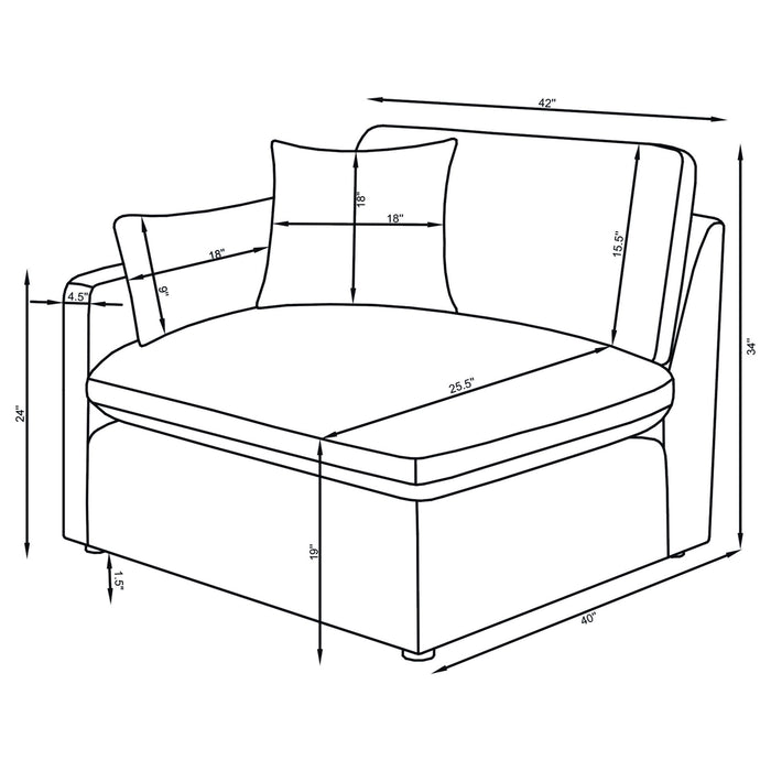 Five Star Furniture - Hobson Corner Chair Sectionals