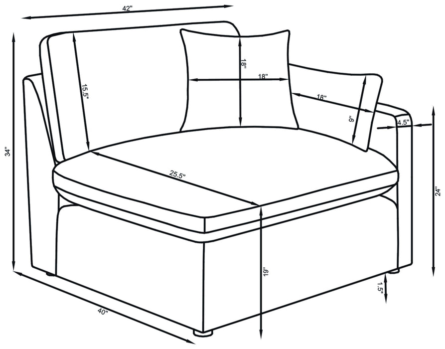 Five Star Furniture - Hobson Corner Chair Sectionals