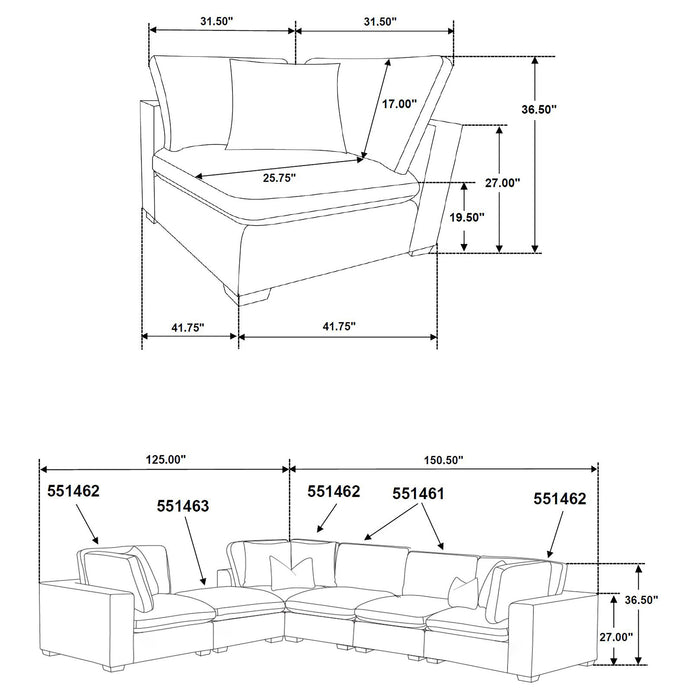 Five Star Furniture - Lakeview Modular Sectional Sofa