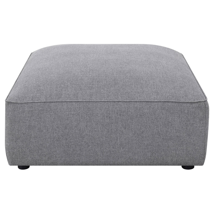 Five Star Furniture - Jennifer Square Upholstered Ottoman Grey
