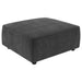 Five Star Furniture - Sunny Upholstered Square Ottoman Dark Charcoal image