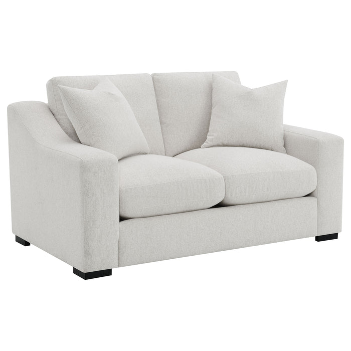 Five Star Furniture - Ashlyn Upholstered Sloped Arms Loveseat White