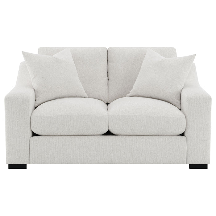 Five Star Furniture - Ashlyn Upholstered Sloped Arms Loveseat White