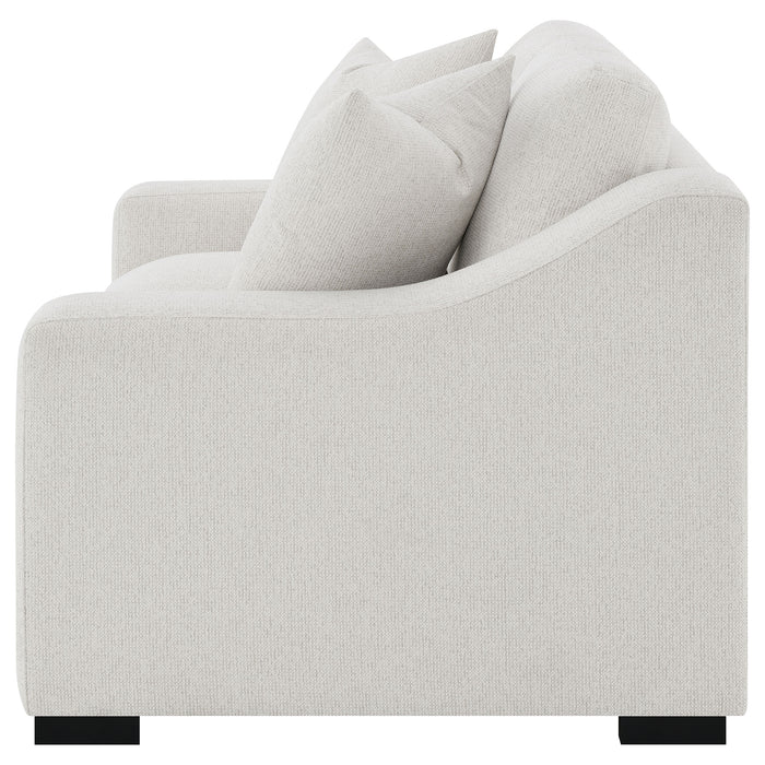 Five Star Furniture - Ashlyn Upholstered Sloped Arms Loveseat White