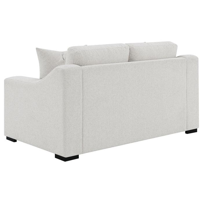 Five Star Furniture - Ashlyn Upholstered Sloped Arms Loveseat White