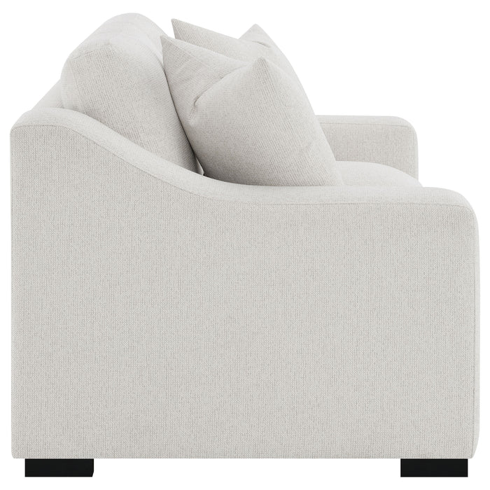 Five Star Furniture - Ashlyn Upholstered Sloped Arms Loveseat White