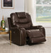 Five Star Furniture - Braylon Brown PU Recliner (Power Motion) image