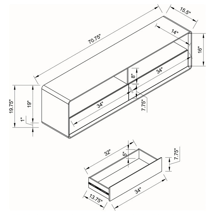 Five Star Furniture - Ellice TV Stand