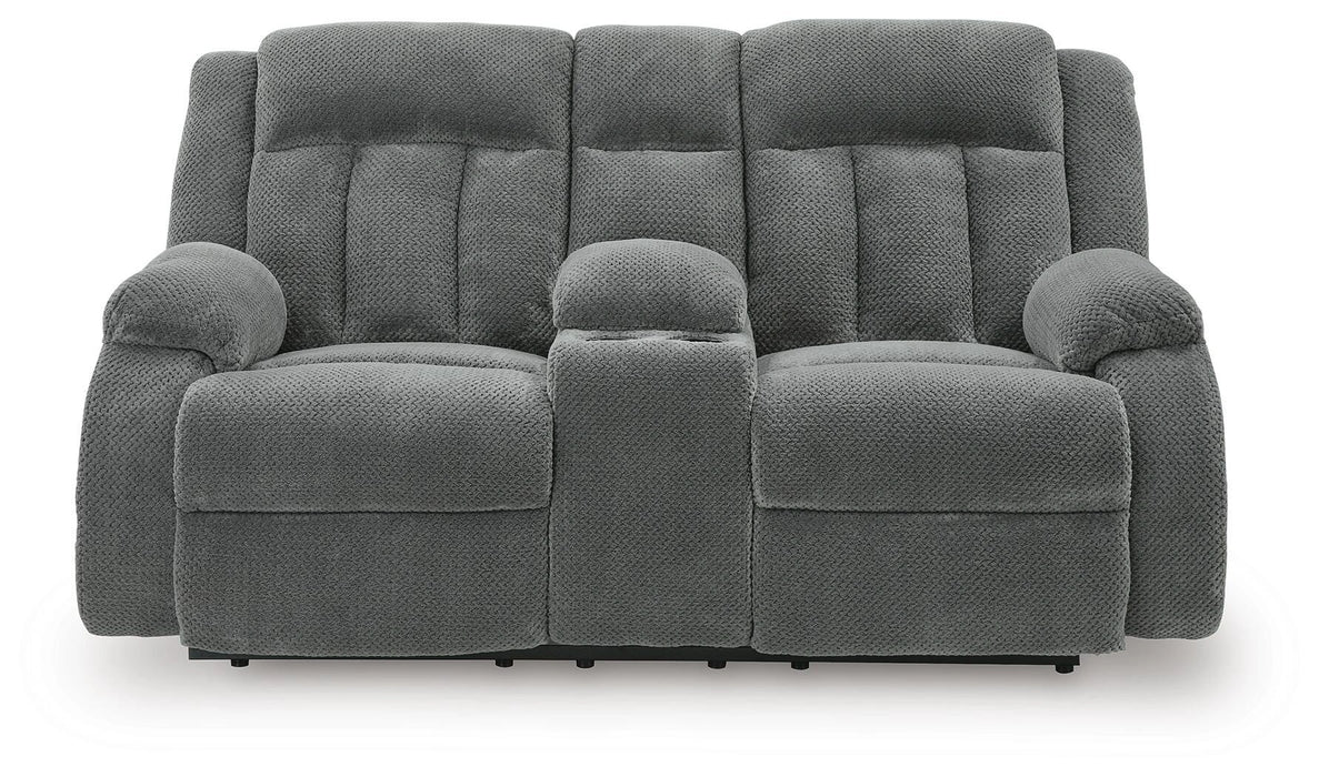 Five Star Furniture - Observation Power Reclining Loveseat with Console