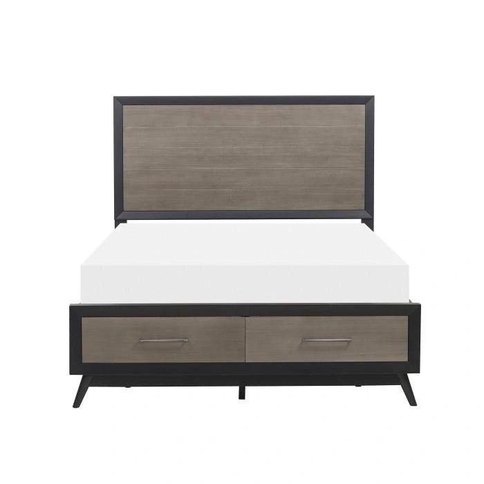 Five Star Furniture - Raku Queen Storage Platform Bed in Gray 1711-1