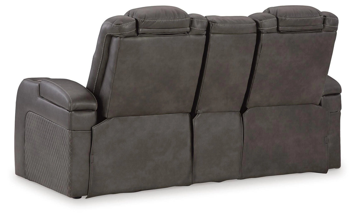 Five Star Furniture - Fyne-Dyme Power Reclining Loveseat with Console