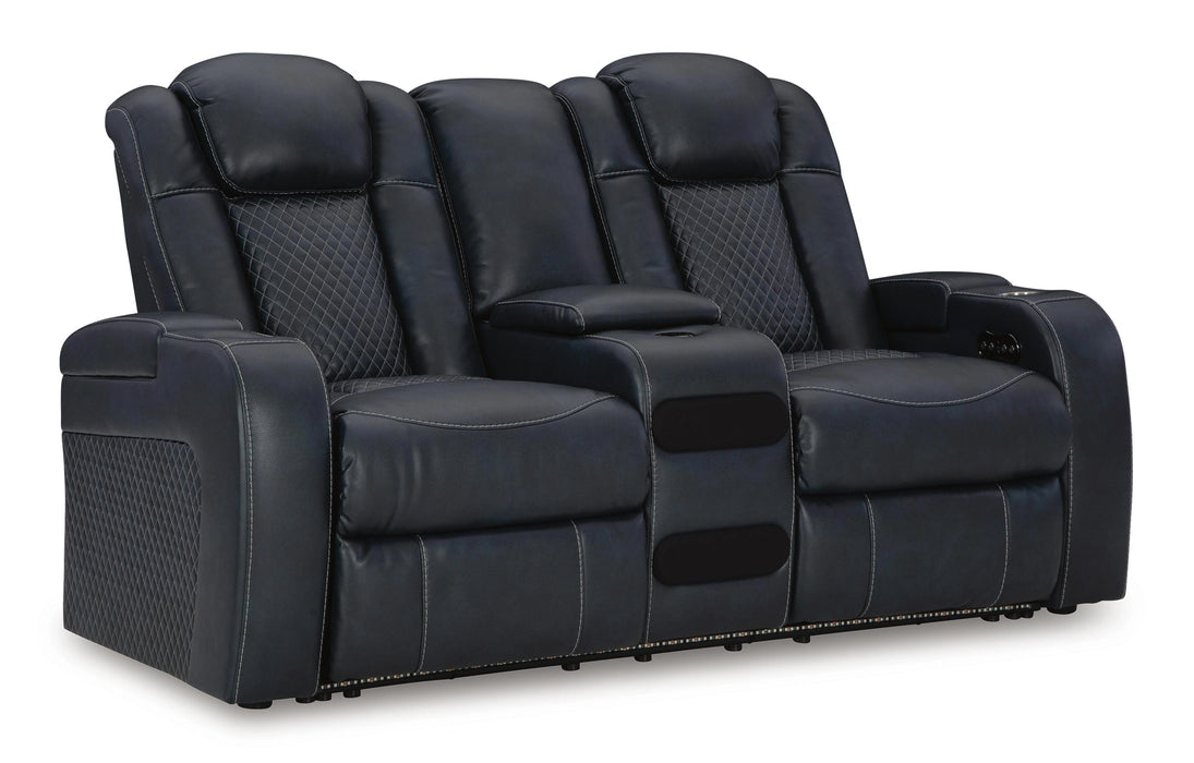 Five Star Furniture - Fyne-Dyme Power Reclining Loveseat with Console