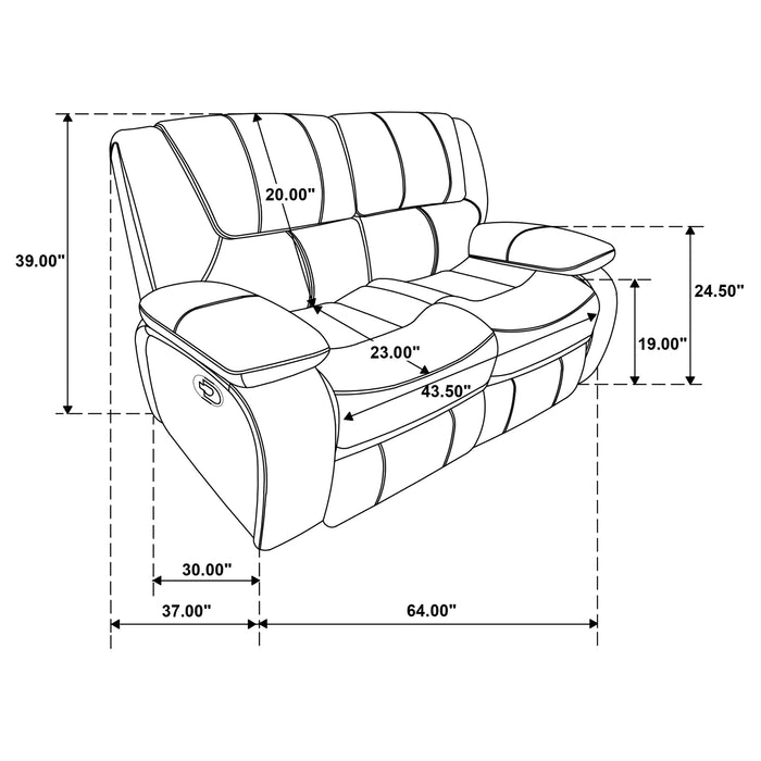Five Star Furniture - Camila Reclining Loveseat
