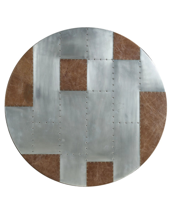 Five Star Furniture - Brancaster Retro Brown Top Grain Leather & Aluminum Bar Table