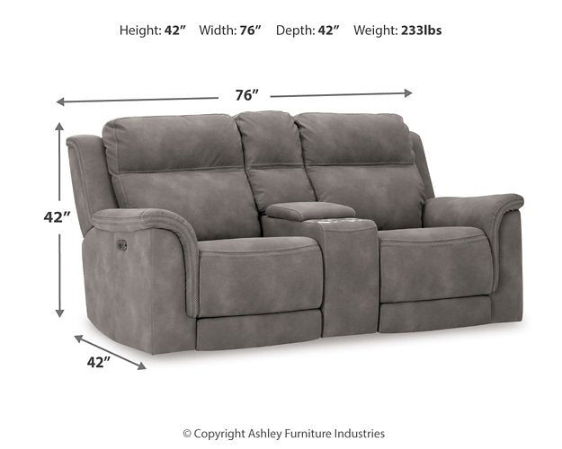 Five Star Furniture - Next-Gen DuraPella Power Reclining Loveseat with Console - Five Star Furniture & Mattress (GA)