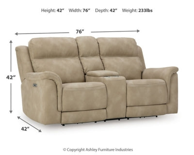 Five Star Furniture - Next-Gen DuraPella Power Reclining Loveseat with Console - Five Star Furniture & Mattress (GA)