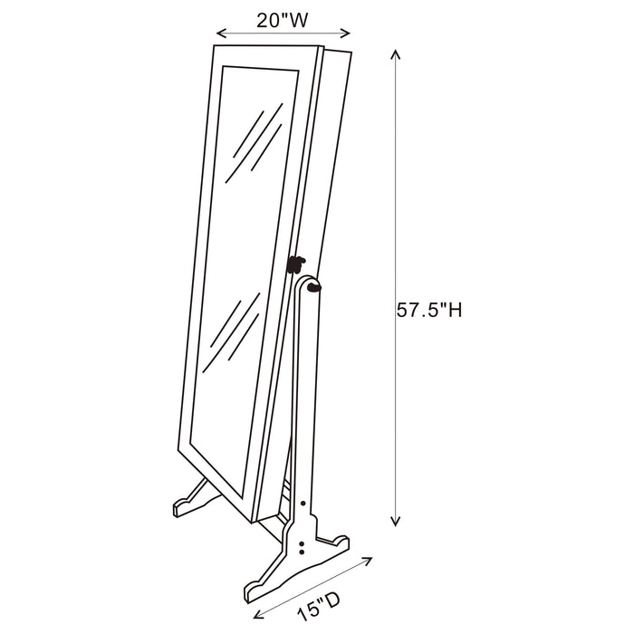Five Star Furniture - Cortez Jewelry Cheval Mirror