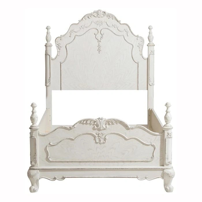 Five Star Furniture - Cinderella Twin Poster Bed in Antique White 1386TNW-1*