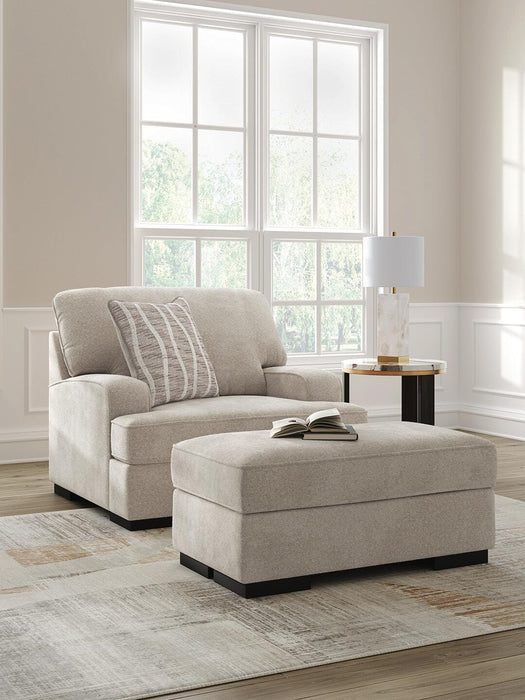 Five Star Furniture - High Profile Chair & Ottoman Living Room Set