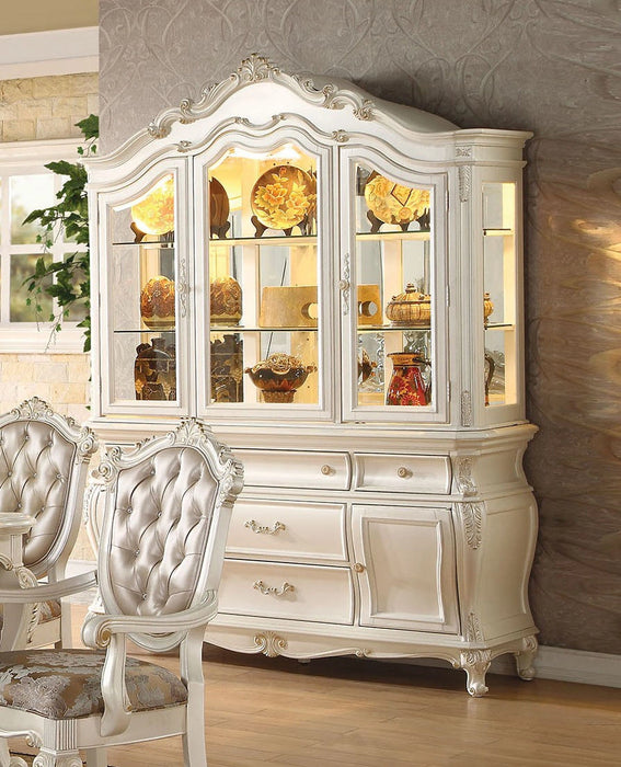 Five Star Furniture - Acme Chantelle Buffet and Hutch in Pearl White 63544