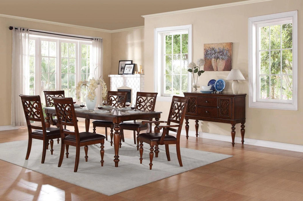 Five Star Furniture - Creswell Server in Dark Cherry 5056-40