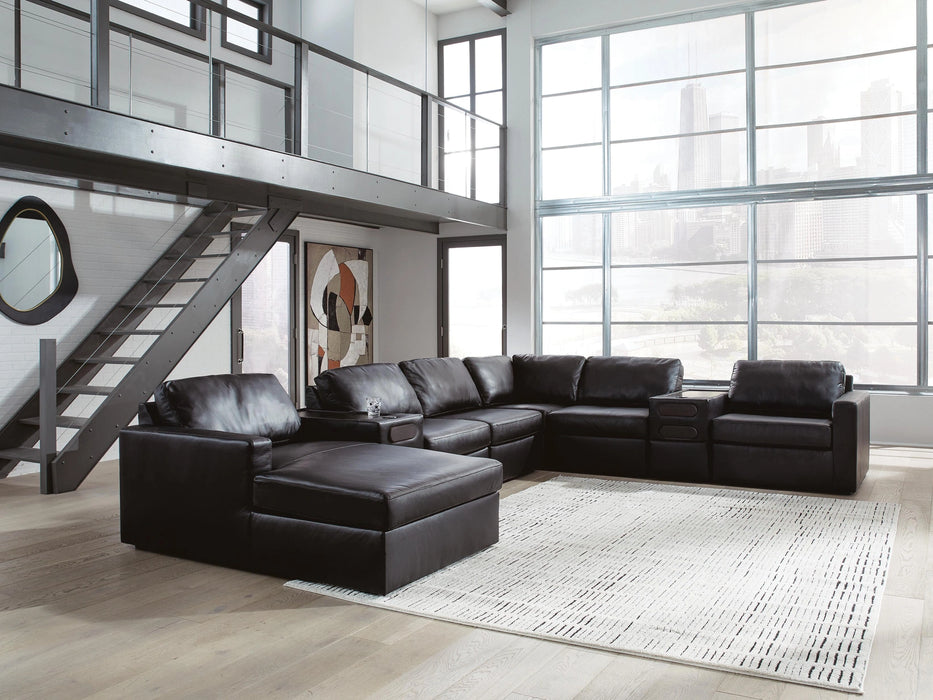 Five Star Furniture - Modmax II Sectional with Chaise and Audio Consoles