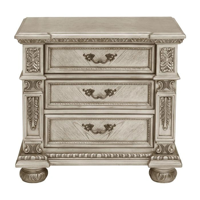 Five Star Furniture - Catalonia Nightstand in Platinum Gold 1824PG-4