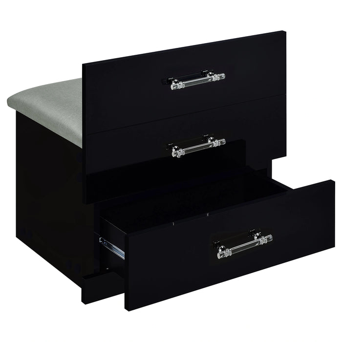 Five Star Furniture - Danbury Makeup Vanity Table with LED Mirror and Stool