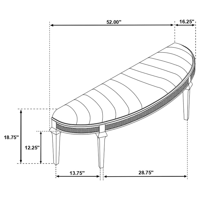 Five Star Furniture - Evangeline Bedroom Bench
