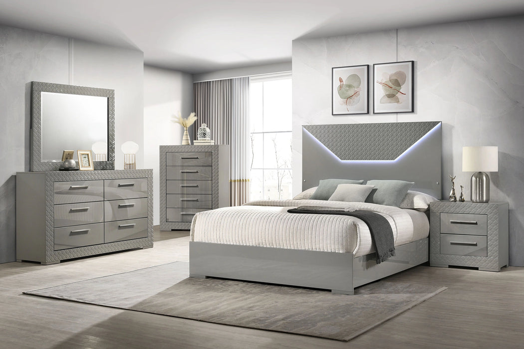 Five Star Furniture - Ives Panel Bed with LED Lighting