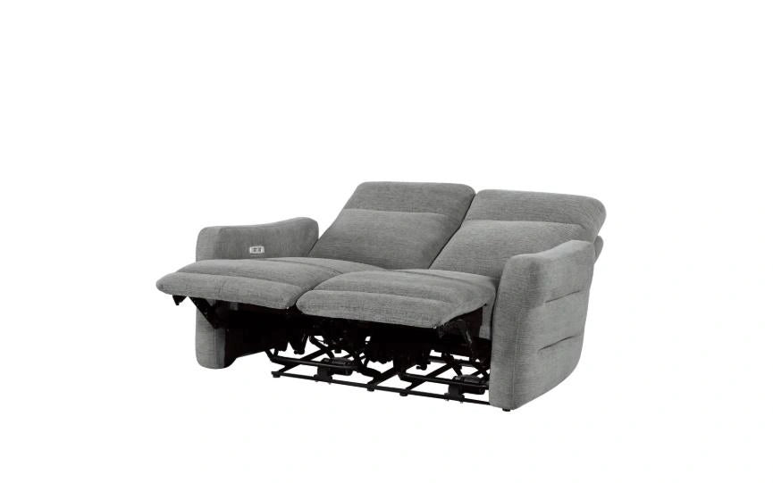 Five Star Furniture - Edition Power Double Lay Flat Reclining Loveseat in Dove Grey 9804DV-2PWH