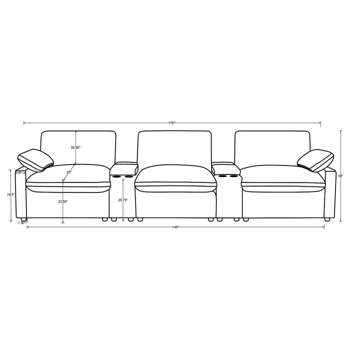 Five Star Furniture - Collins Power Home Theater Seating