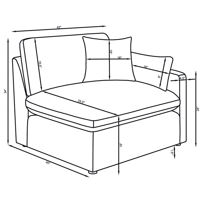 Five Star Furniture - Hobson 5 Pc Sectionals