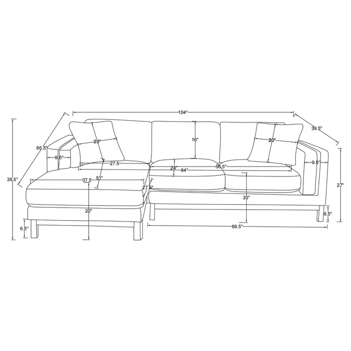 Five Star Furniture - Geneva Sectional Sofa