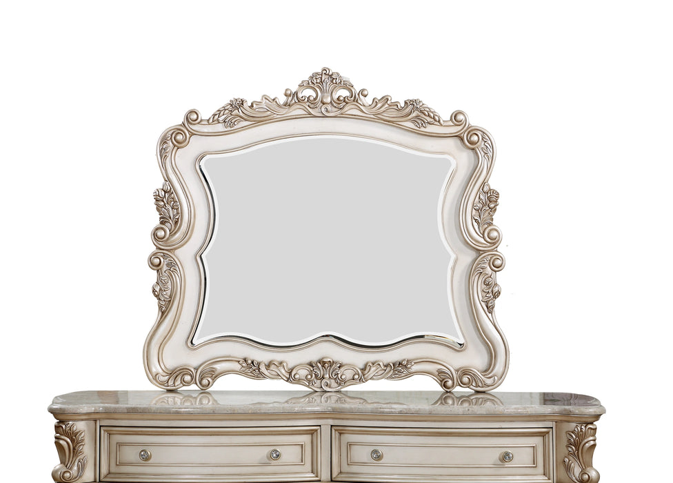 Five Star Furniture - Gorsedd Antique White Mirror