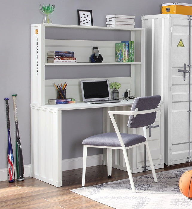 Five Star Furniture - Cargo White Desk & Hutch
