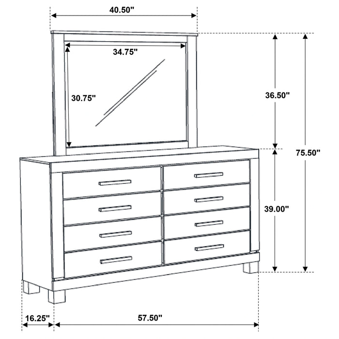 Five Star Furniture - Woodmont Dresser with Mirror