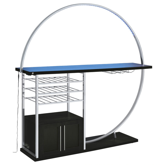 Five Star Furniture - Risley Wine Cabinet with LED Lighting